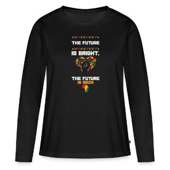 The Future is Bright, the Future... - Women's Premium Organic Long Sleeve Shirt - black - Front - Julia (174cm)