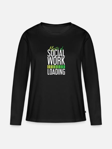Travailleurs sociaux Travail social Travail social - T-shirt manches longues Premium bio Femme - noir