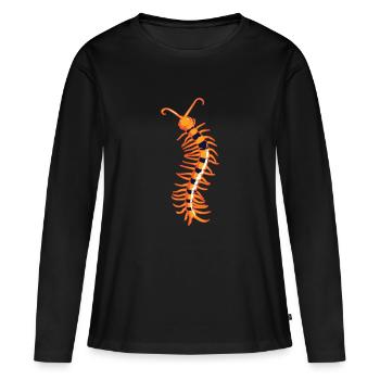 Skolopender Centipede Centipede: poison toxique - T-shirt manches longues Premium bio Femme - noir - Devant - Julia (174cm)