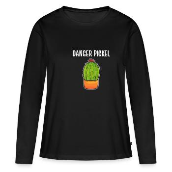 Danger Pimple Dance Choreographer Gift - Women's Premium Organic Long Sleeve Shirt - black - Front - Julia (174cm)