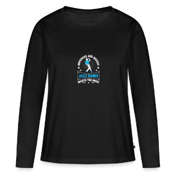 Improvise And Groove Jazztanz Jazzdance - Frauen Premium Bio Langarmshirt - Schwarz - Vorne - Julia (174cm)