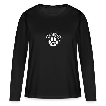 Dog Agility Für Hundeliebhaber Agility-Wettkämpfer - Frauen Premium Bio Langarmshirt - Schwarz - Vorne - Julia (174cm)