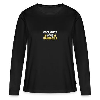 Cool Guys Jouer Cloches Instrument De Cloche - T-shirt manches longues Premium bio Femme - noir - Devant - Julia (174cm)