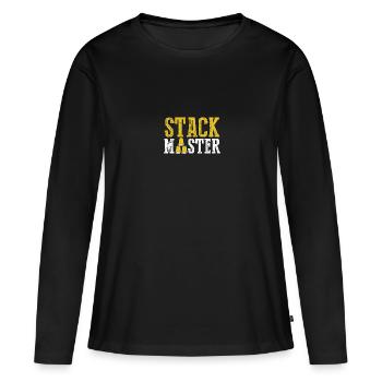 Stack Master Sport Speed Cup Stacker Stacking - Women's Premium Organic Long Sleeve Shirt - black - Front - Julia (174cm)
