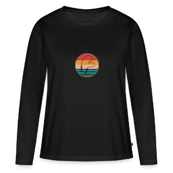 Springseil Seilspringen - Frauen Premium Bio Langarmshirt - Schwarz - Vorne - Julia (174cm)