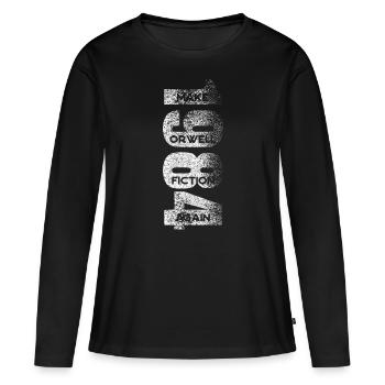 1984 - Refaire Orwell fiction - T-shirt manches longues Premium bio Femme - noir - Devant - Julia (174cm)