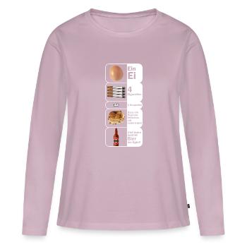 4 Zigaretten - Frauen Premium Bio Langarmshirt - Altrosa - Vorne - Julia (174cm)