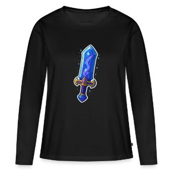 Fantasy Sword - Frauen Premium Bio Langarmshirt - Schwarz - Vorne - Julia (174cm)
