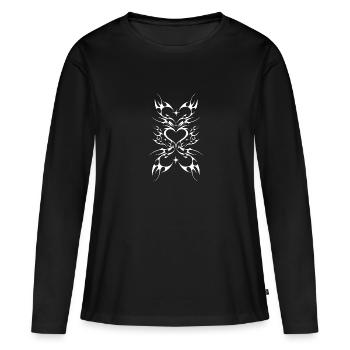 Cool Demon Heart Sigil Cybersigilism For Cyber - Women's Premium Organic Long Sleeve Shirt - black - Front - Julia (174cm)