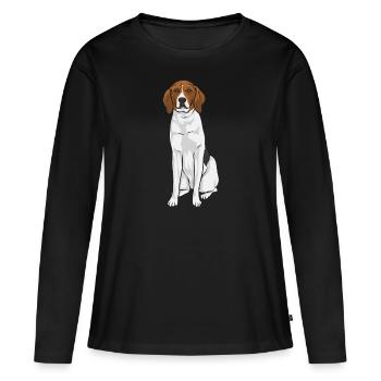 Arboriculture Walker Coonhound - T-shirt manches longues Premium bio Femme - noir - Devant - Julia (174cm)