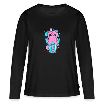 Pastel Gothic - Women's Premium Organic Long Sleeve Shirt - black - Front - Julia (174cm)