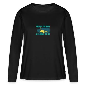 Breakdance BBoy Night nous appartient - T-shirt manches longues Premium bio Femme - noir - Devant - Julia (174cm)
