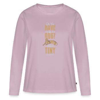 Bengal Cat - Women's Premium Organic Long Sleeve Shirt - dusky pink - Front - Julia (174cm)