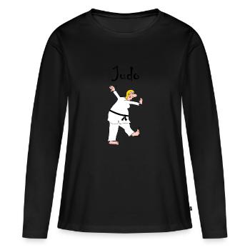 Judo - judo - Women's Premium Organic Long Sleeve Shirt - black - Front - Julia (174cm)