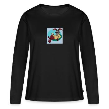 Krampus Percht Devil 2309 - Women's Premium Organic Long Sleeve Shirt - black - Front - Julia (174cm)