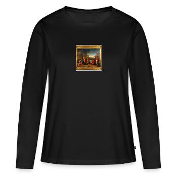 AI Art 1684479274527 - Frauen Premium Bio Langarmshirt - Schwarz - Vorne - Julia (174cm)