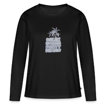 Vacances à Belek - T-shirt manches longues Premium bio Femme - noir - Devant - Julia (174cm)