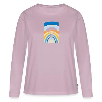 Parapente Air Sports extrêmes - T-shirt manches longues Premium bio Femme - rose poudré - Devant - Julia (174cm)