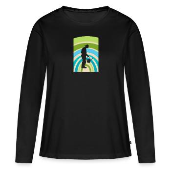 Flower Gardener - Women's Premium Organic Long Sleeve Shirt - black - Front - Julia (174cm)