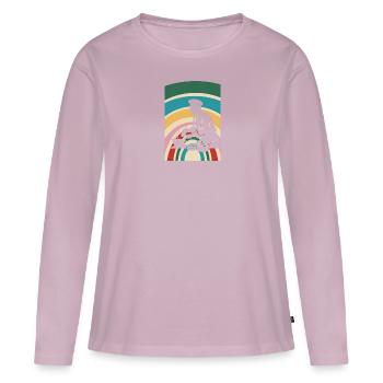 Kochen Küchenchef - Frauen Premium Bio Langarmshirt - Altrosa - Vorne - Julia (174cm)