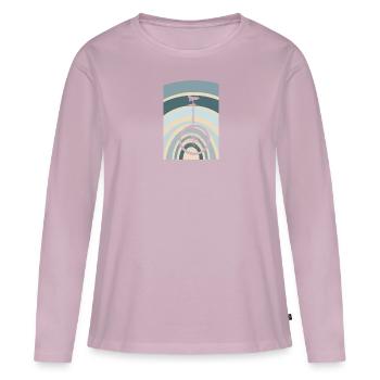 Einradfahren Pedale Fahrrad - Frauen Premium Bio Langarmshirt - Altrosa - Vorne - Julia (174cm)