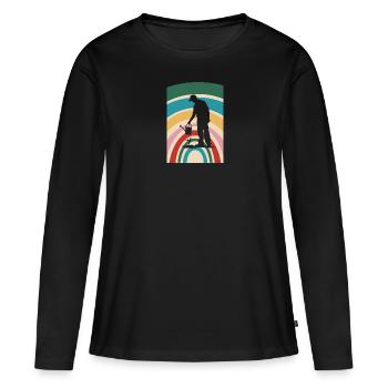 Garden Gardening Hobby Gardener - Women's Premium Organic Long Sleeve Shirt - black - Front - Julia (174cm)