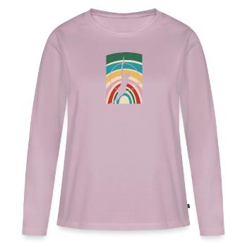 Gymnastics Coach Handstand Gymnastics Training - Women's Premium Organic Long Sleeve Shirt - dusky pink - Front - Julia (174cm)