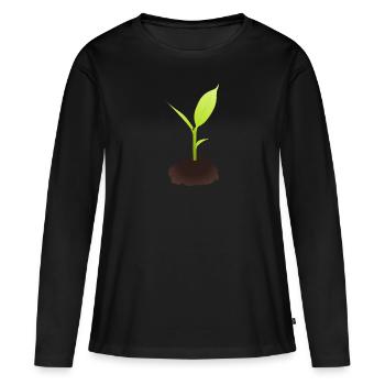 scion Illustration - T-shirt manches longues Premium bio Femme - noir - Devant - Julia (174cm)