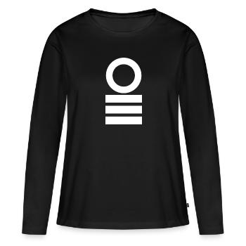 Style spécial - T-shirt manches longues Premium bio Femme - noir - Devant - Julia (174cm)