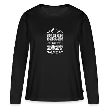seit 2029 - Frauen Premium Bio Langarmshirt - Schwarz - Vorne - Julia (174cm)