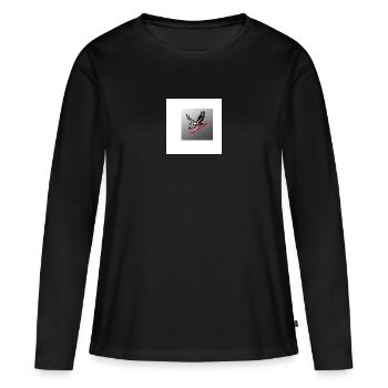 Naturel - T-shirt manches longues Premium bio Femme - noir - Devant - Julia (174cm)