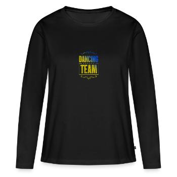 Dancing Crew - Frauen Premium Bio Langarmshirt - Schwarz - Vorne - Julia (174cm)