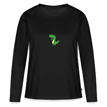 T-Rex - Women's Premium Organic Long Sleeve Shirt - black - Front - Julia (174cm)