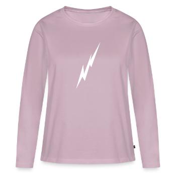 Lightning - Women's Premium Organic Long Sleeve Shirt - dusky pink - Front - Julia (174cm)