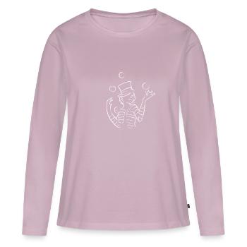 Juggler juggling. Entertainer Gift - Women's Premium Organic Long Sleeve Shirt - dusky pink - Front - Julia (174cm)