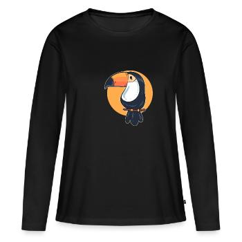 Tropical Toucan Pet Lovers Poison - Women's Premium Organic Long Sleeve Shirt - black - Front - Julia (174cm)