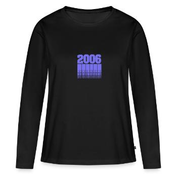2006 - T-shirt manches longues Premium bio Femme - noir - Devant - Julia (174cm)