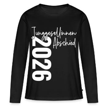 Hen party 2026 signatures guests - Women's Premium Organic Long Sleeve Shirt - black - Front - Julia (174cm)