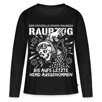Der Offizielle Staats Raubzug - Frauen Premium Bio Langarmshirt - Schwarz - Vorne - Julia (174cm)