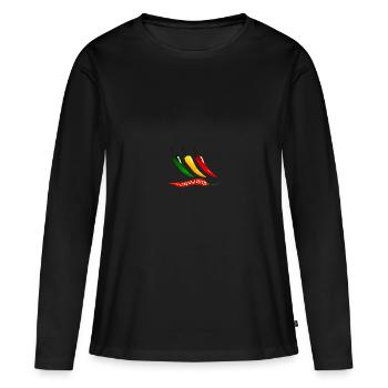 chili - T-shirt manches longues Premium bio Femme - noir - Devant - Julia (174cm)