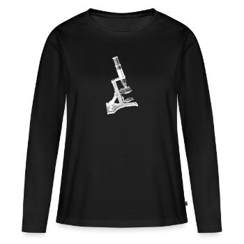 microscope - Women's Premium Organic Long Sleeve Shirt - black - Front - Julia (174cm)