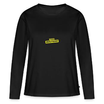 Team Groom Wedding Party Wedding - Women's Premium Organic Long Sleeve Shirt - black - Front - Julia (174cm)