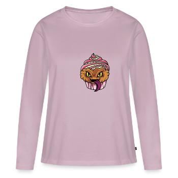 Cupcake Monster Baker Poison - Women's Premium Organic Long Sleeve Shirt - dusky pink - Front - Julia (174cm)