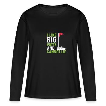 Wie große Putts Hobbyist Gift - Frauen Premium Bio Langarmshirt - Schwarz - Vorne - Julia (174cm)