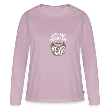Ask me hairdresser poison - Women's Premium Organic Long Sleeve Shirt - dusky pink - Front - Julia (174cm)
