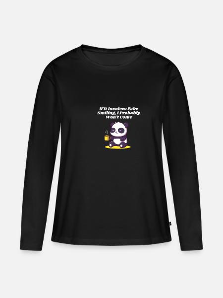 Ich werde wahrscheinlich keine introvertierten Spr - Frauen Premium Bio Langarmshirt - Schwarz