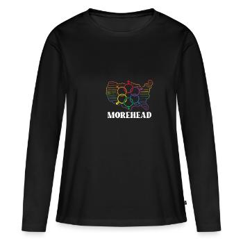 Morehead Pride Month Proud Flag LGBT Community - T-shirt manches longues Premium bio Femme - noir - Devant - Julia (174cm)