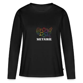 Metairie Pride Month Pride Flag LGBT Community LGB - T-shirt manches longues Premium bio Femme - noir - Devant - Julia (174cm)