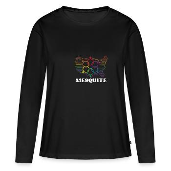 Mesquite Pride Month Pride Flag LGBT Community LGB - T-shirt manches longues Premium bio Femme - noir - Devant - Julia (174cm)