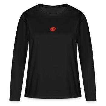 Vietnam Flag Country Native Ancestry Vietnamese - Women's Premium Organic Long Sleeve Shirt - black - Front - Julia (174cm)